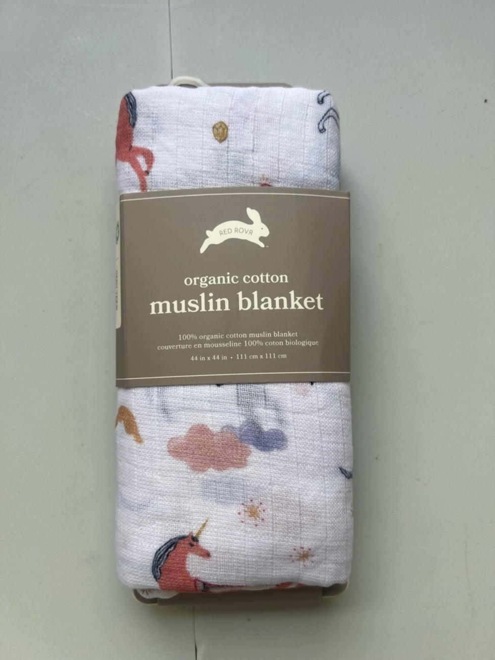 Organic cotton muslin blanket